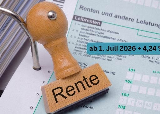 Renten steigen um mehr als 4 Prozent