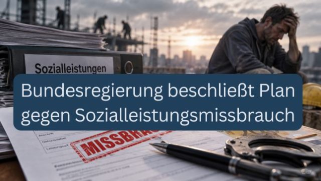 Aktionsplan gegen Sozialleistungsmissbrauch und Ausbeutung